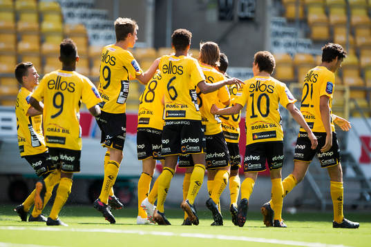 Elfsborgs spelarna jublar