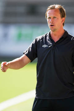 Elfsborgs tränare Tobias Linderoth med tränare Tony