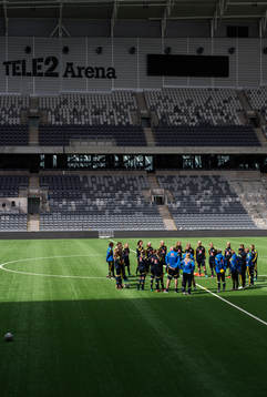 Sveriges spelare samlas på Tele 2 arena
