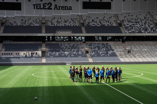 Sveriges spelare samlas på Tele 2 arena