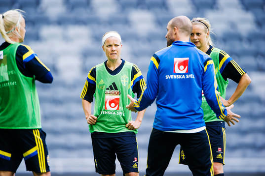 Sveriges Sara Thunebro och Amanda Ilestedt