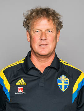 Sveriges damfotbollandslags målvaktstränare Mikael Olsson