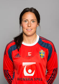 Sveriges damfotbollandslags målvakt Carola Söberg