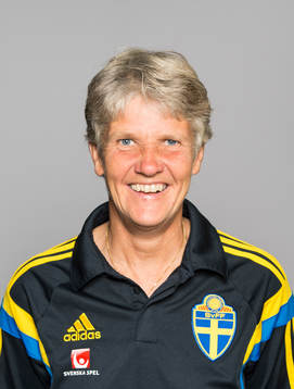 Sveriges damfotbollandslags förbundskapten Pia Sundhage