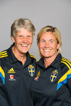 Sveriges damfotbollandslags förbundskapten Pia Sundhage