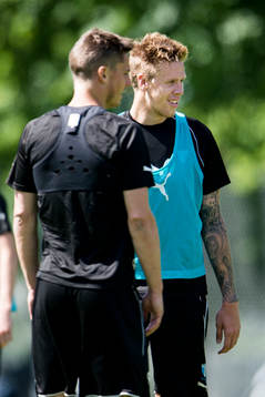 Malmö FFs Markus Rosenberg och Pontus Jansson