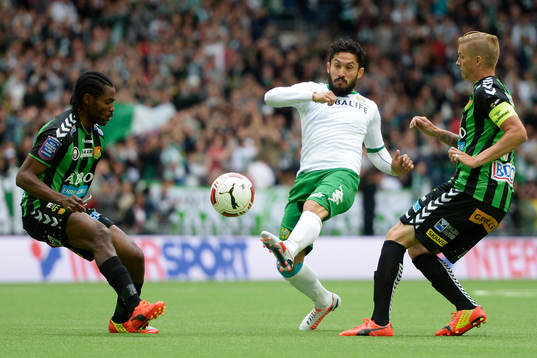 GAIS Richard Ntomba Ekunde och Andreas Drugge och Hammarbys