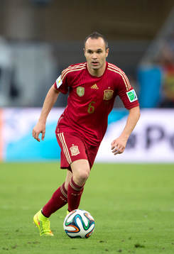 Spaniens Andres Iniesta