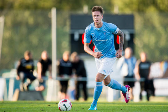 Malmö FFs Pontus Jansson som gjorde sin sista match innan