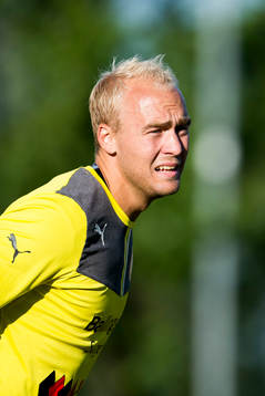 Höllvikens målvakt Marcus Eskilsson