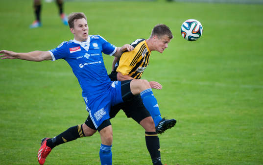 IFK Hässleholms Niklas Jönsson i matchen i division 3