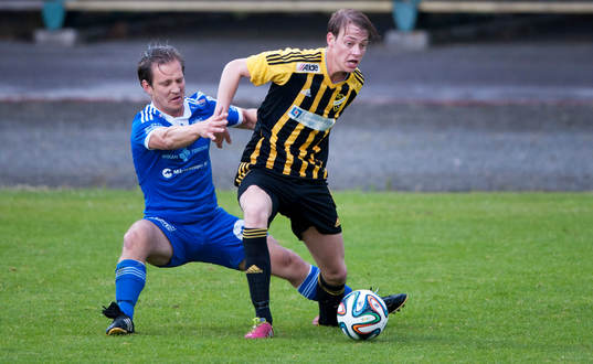 IFK Hässleholms Axel Harletun i matchen i division 3