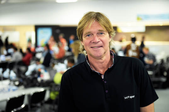 Glenn Strömberg, Kommentator SvT innan fotbollsmatchen