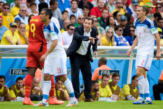 Belgiens förbundskapten Marc Wilmots