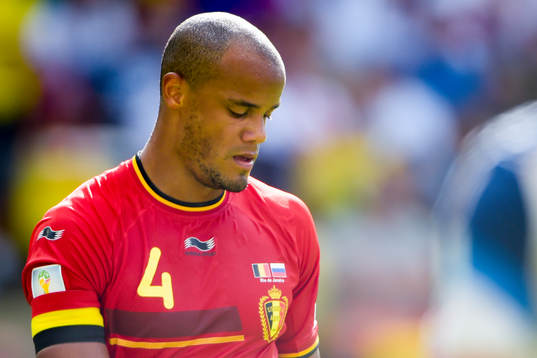 Belgiens Vincent Kompany deppar