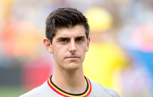 Belgiens målvakt Thibaut Courtois