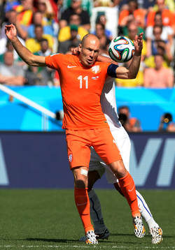 SAO PAULO, BRASIL - JUNIO 18: Arjen Robben de Holanda,