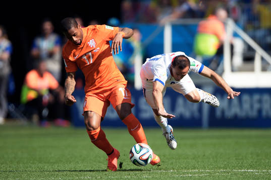 Chiles Marcelo Diaz och Hollands Jeremain Lens