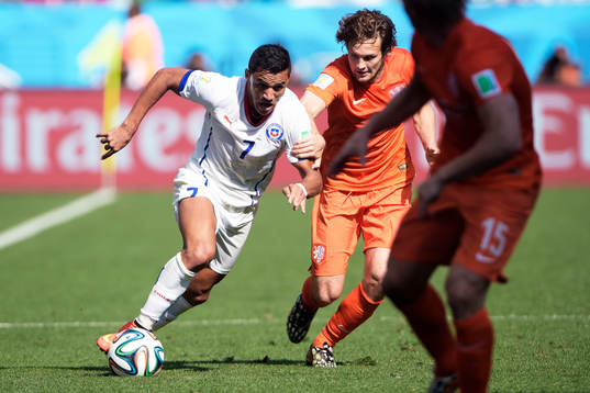 Hollands Daley Blind och Chiles Alexis Sanchez