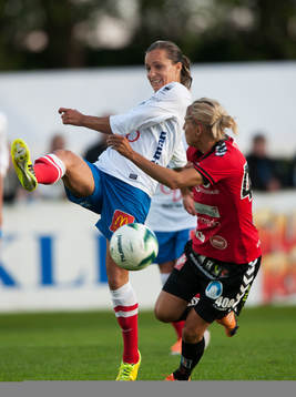 Örebros Lucie Martinkova och Kristianstads Therese Björck