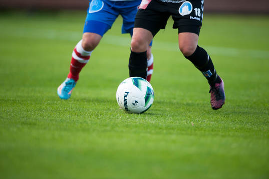 Bollkontroll i matchen i damallsvenskan mellan Kristianstad