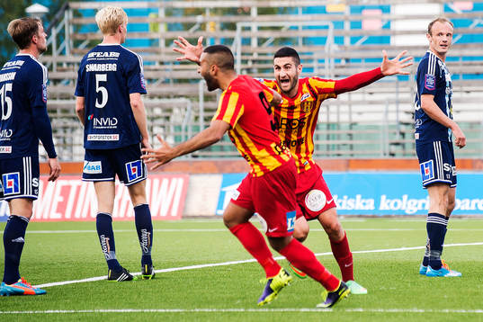 Syrianskas spelare jublar