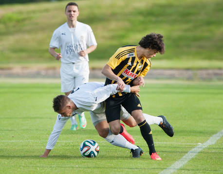 IFK Hässleholms Karim Al-Asi i matchen i division 3 mellan