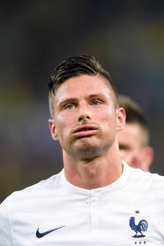Frankrikes Olivier Giroud deppar