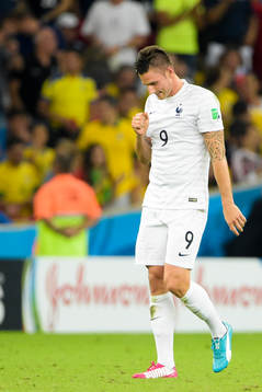 Frankrikes Olivier Giroud deppar