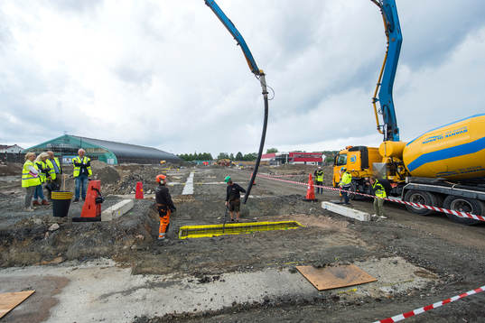Platsen Rambergsvallen låg innan och där Häckens nya