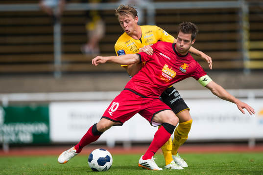 Nordsjällands Martin Vingaard och Elfsborgs Simon Hedlund