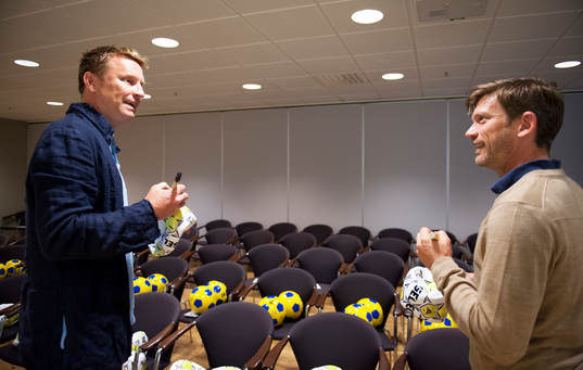 Autografskrivning, Kennet Andersson och Jesper Blomqvist