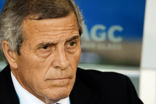 Uruguays förbundskapten Oscar Tabarez