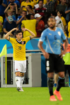 Colombias James Rodriguez jublar