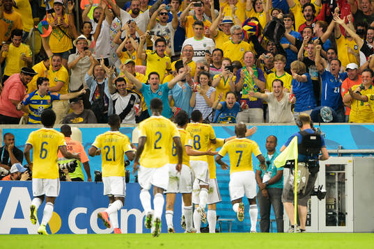 ColombiasJames Rodriguez jublar