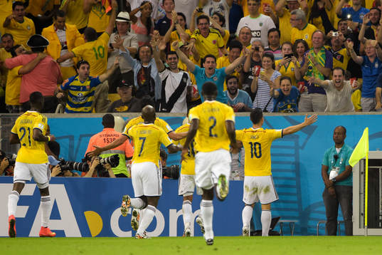 ColombiasJames Rodriguez jublar