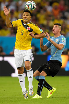ColombiasTeofilo Gutierrez och Uruguays Diego Perez
