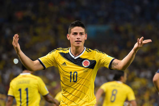 Colombias James Rodriguez jublar