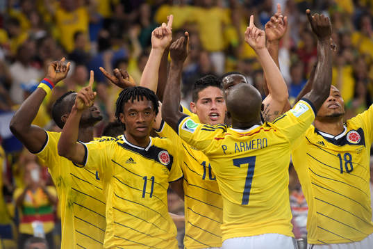 Colombias James Rodriguez jublar