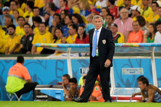 Uruguays förbundskapten Oscar Tabarez