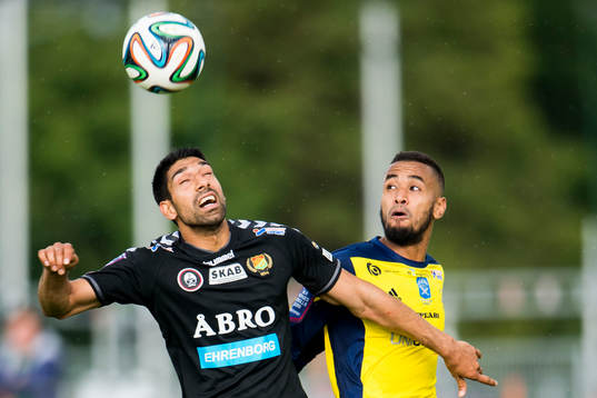 under fotbollsmatchen i Superettan mellan Ängelholm och