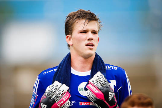 Degerfors målvakt August Strömberg