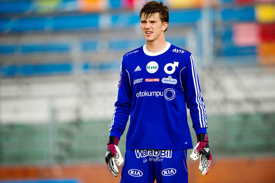 Degerfors målvakt August Strömberg