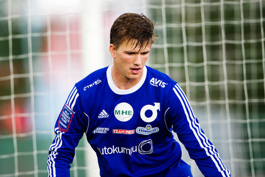 Degerfors målvakt August Strömberg