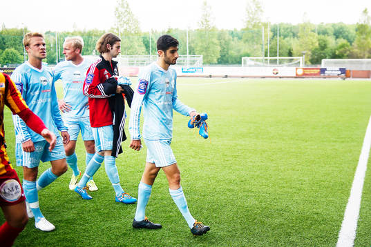 Degerfors Daniel Sundgren, Niklas Klingberg och Ferhad Ayaz