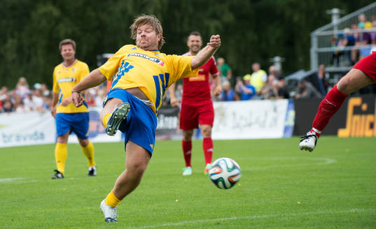 Tomas Brolin i jubileumsmatchen VM-laget 1994 i Grevie 29