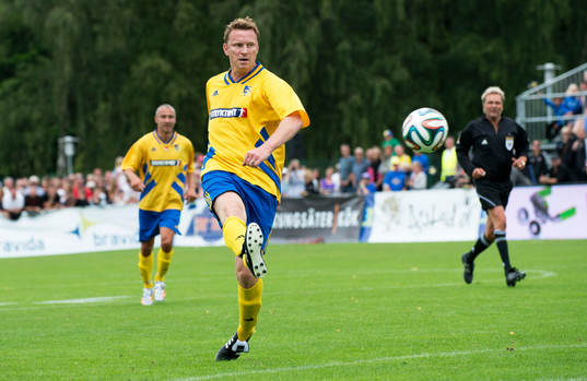 Kennet Andersson  i jubileumsmatchen VM-laget 1994 i Grevie
