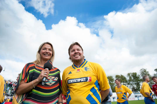 Kristin Kaspersson intervjuar Tomas Brolin  i