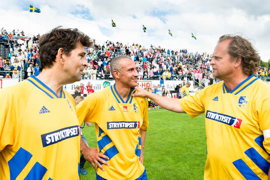 VM-laget 1994s Pontus Kåmark, Henrik Larsson och Jonas