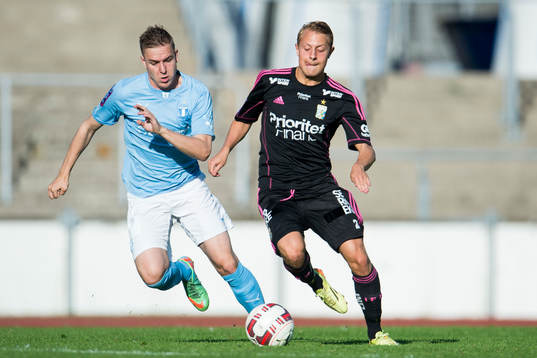 Malmö FFs Melvin Frithzell och IFK Göteborgs Joel